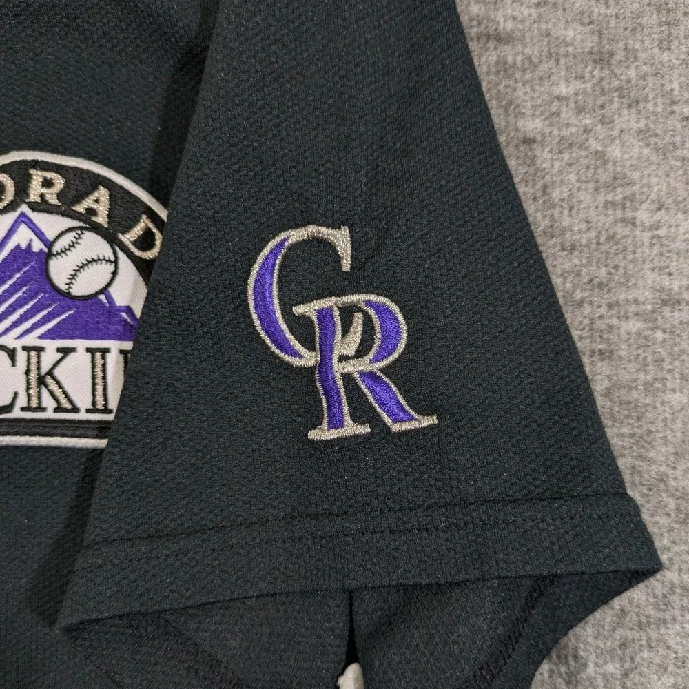Nike Team Colorado Rockies Matt Holliday #5 Black Baseball Jersey Womens Size L